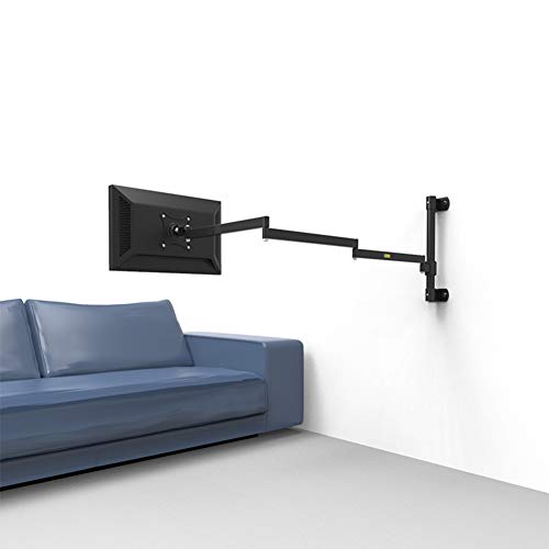 ALXDR Soporte De Pared Superior para Monitor De Pared Y Soporte para Brazo De TV, Brazo Neumático Largo Súper Largo para Monitor De Computadora De 19"-24", Televisores