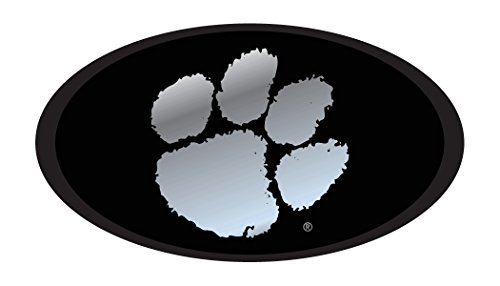 CLEMSON UNIVERSITY TIGERS Black Mirrored Hitch Receiver Cover