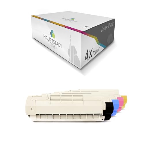 HAUPTSTADT TONER Tóner compatible con Oki C5600 C5700 (4 unidades)
