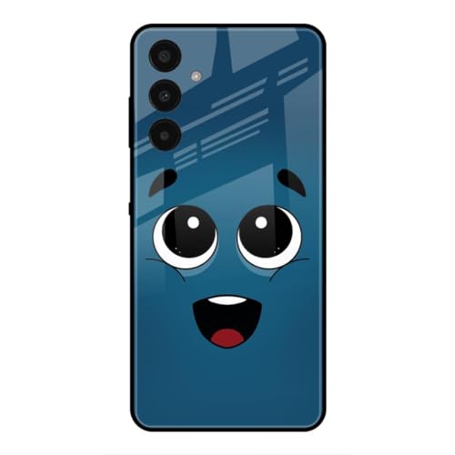 Image of SmashItUp Happy Emoji Designer Printed TPU Metal Case Mobile Back Cover for Samsung A15 5G