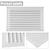 Aluminum Alloy Square Soffit Vent Cover with Nylon Mesh Grill for Bathroom, Kitchen & Office – White 100x100mm / 165x165mm / 200x300mm / 200x400mm / 400x400mm(200X300mm)