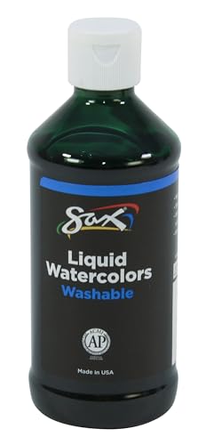 Sax True Color Concentrated Washable Liquid Watercolor - 8 Ounces - Green