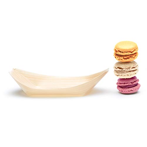 Plantvibes Coppette in Legno a Forma di Barca