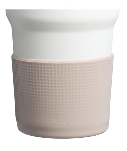 Image of Stanley Quencher Boot and Straw Cover Cap | Anti-Slip Silicone Protector for 14 oz Tumbler with Handle | Accessory Set for Stainless Steel Drinking Cup | BPA-Free | Sand