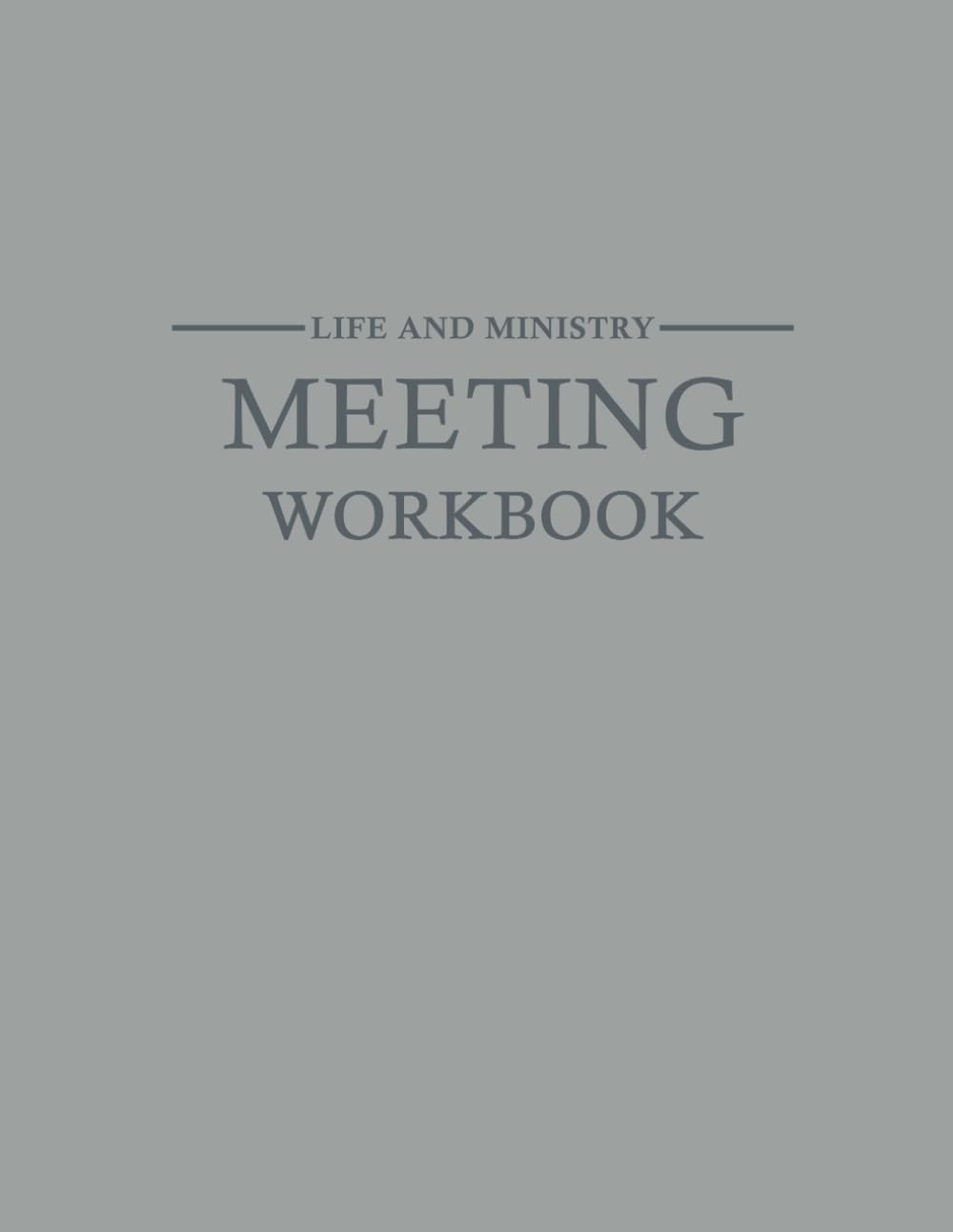 JW Meeting Workbook, Life and Ministry: JW Notebook 8,5x11 for the Life and Ministry Meeting of Jehovahs Witnesses | Make Notes of the Gems you find | Bible Study Gift