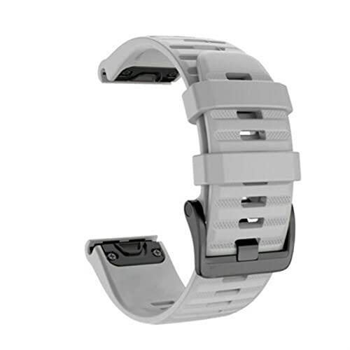 Bracelet Garmin Fenix 7S silicone gris souple et résistant avec Easyfit 20 mm