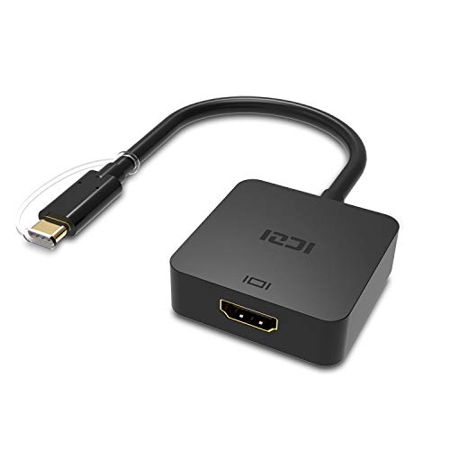 USB C to HDMI Active, ICZI 4K 60HZ Thunderbolt 3 to HDMI Adapter with Power Delivery Port Charge, for MacBook Pro, Chromebook, Dell XPS15, Huawei Matebook - Black