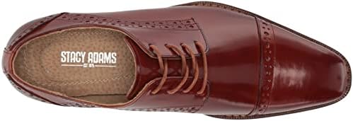 STACY ADAMS mens Garrett Cap Toe Oxford, Cognac, 10.5 US | Image 4
