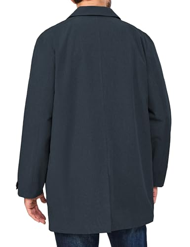 Little Donkey Andy Men's Waterproof Mid-Length Trench Coat, Lightweight Long Rain Coat, Single Breasted Overcoat2