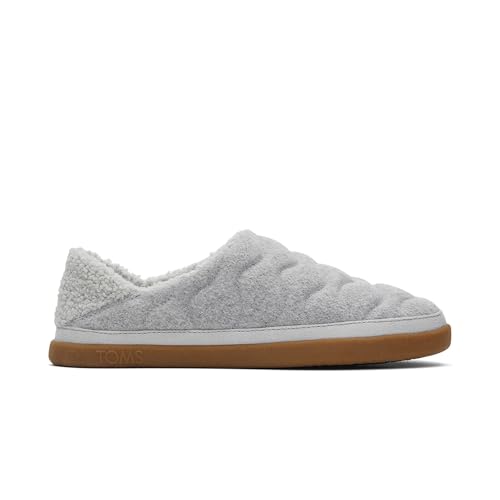 TOMS Women's Ezra Slipper, Raindrop Quilted Felt, 8