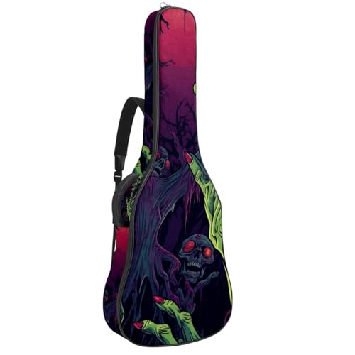 Housse guitare acoustique anti-choc et imperméable avec double sangle et poches accessoires