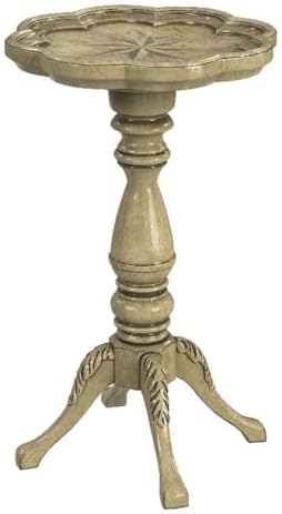 Butler Specialty Whitman Antique Beige Scalloped Edge Accent Table