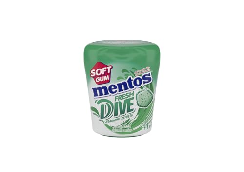 Mentos Spearmint Fresh Dive Soft Gum 44pcs