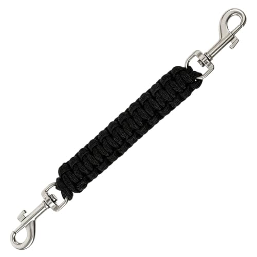 Collar para perro con clip de seguridad | Trenzado a mano doble extremo | Clip de seguridad para arnés de perro | para cachorros pequeños medianos paseando jardín parque