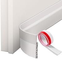 Oderra Türdichtung Selbstklebend, Zugluftstopper für Türen, Türdichtung Unten 100 cm, Geeignet für Winddichte, Schalldichte Schlafzimmertüren (Weiß)