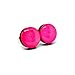 Stud Earrings Set, Hot Pink, 10 mm, Round Studs for Women Girls Men, Handmade, Stainless Steel Posts for Sensitive Ears, Lightweight Color Dot earrings by Candi Cove Designs