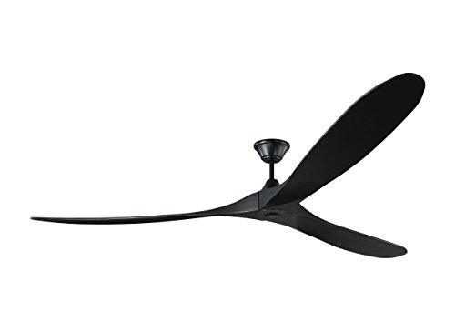 Crazy Clearance Monte Carlo 3MAVR88BKBK Maverick Super Max Energy Star 88" Outdoor Ceiling Fan with Remote Control, 3 Balsa Wood Blades, Matte Black