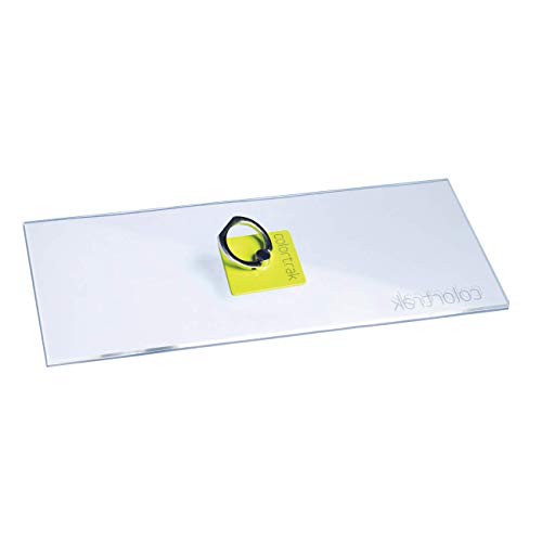 Colortrak Ambassador Collection Board With Ring, Clear Acrylic Palette Board, Swivel Grip-ring For Board Customization, Great for Balayage and Other Coloring Processes, Handle Free