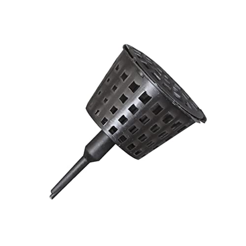 Sosoport Caja de Plástico para Bonsáis con Tapa para Jardín, Pequeña (talla S), Contenedor de Fertilizante 100 Piezas Negro, Soporte para Maceta y Cuidado de Plantas