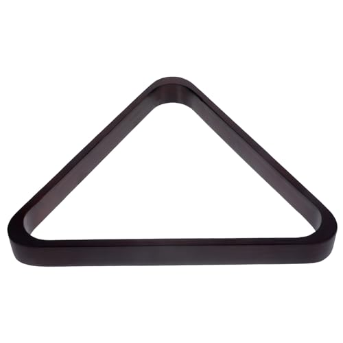 BCOATH Wooden Billiards Rack Pool Table Ball Holder Triangle Rack for Pool Cue and Balls