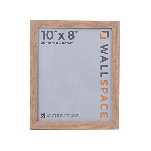 Wall Space 10x8 Oak Frame | Natural Oak 10x8 Photo Frame | 10 x 8 inch Oak Photo Frame | 8x10 Real Solid Oak Picture Frames | Every Wooden 8x10 Photo Frameis made from SOLID WOOD and has REAL GLASS