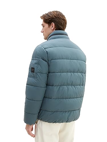 TOM TAILOR Herren Puffer-Jacke mit abnehmbarer Kapuze – Ansicht 4