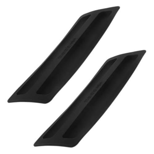 NULYLU Cubierta de Silicona y Diseño Simple para Tostadora de 2 Rebanadas, Tapa Protectora Negra Fácil de Usar 2 Piezas para Máquina de Pan para Cocina