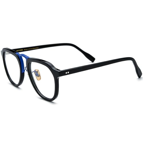 Image of HEPIDEM Multicolor Acetate Glasses Frame Women,Round Vintage Retro Optical Eyeglasses 9339