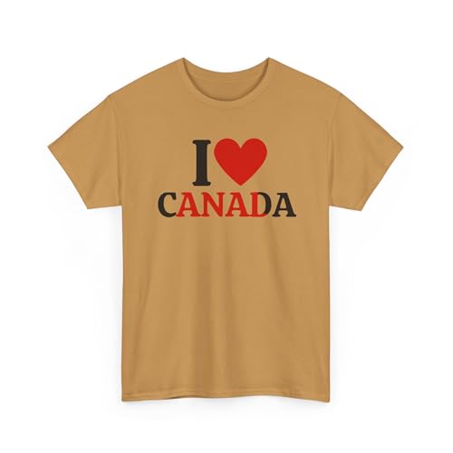 I Love Canada Shirt, Vulgarity Shirt, Offensive Tee, Cursed T-Shirt, Menacing Top, Unisex Shirt for Canada Lover, Patriotic Old Gold