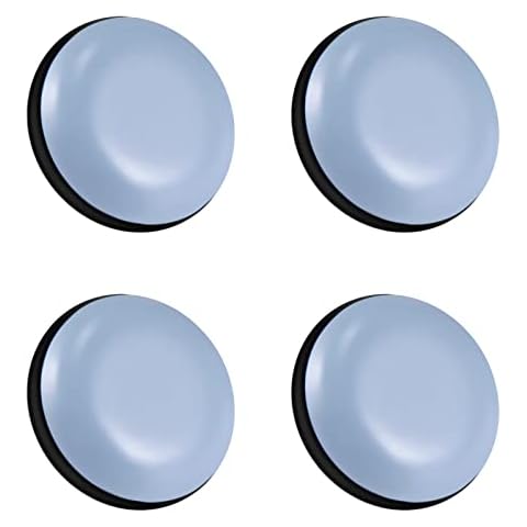 ihaspoko 4 Pieces Furniture Glides, PTFE Teflon Self-Adhesive Furniture Glides, Suitable for Various Smooth Material Floors (round, 22 mm) Cover