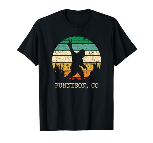 Gunnison CO USA Sasquatch Peace Sign Bigfoot T-Shirt