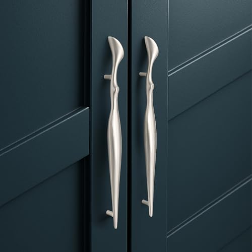 Image of Plantex Cabinet Handle /Kitchen Cabinet Door Handle /Wardrobe /160 mm Cupboard Handle /Door Pull-Push Handle for Home /Office - Pack of 2 (Satin)