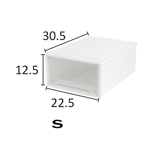 Ensamblado de zapatos engrosada caja transparente a prueba de humedad de acabado de almacenamiento caja de plástico zapatero zapato Acabado del gabinete almacenaje de los zapatos superpuestos,S