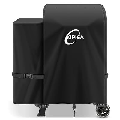 Kipiea 600D Pellet Grill Cover for Pit Boss Lexington, Pro 600 and Tailgater, Waterproof BBQ Smoker Cover, UV Resistant, No Tear, No Fading