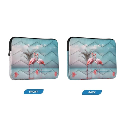 Funda para portátil Pink Flamingos para 13-14 pulgadas miniatura 2