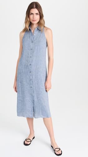 Image of Theory Women's Halter Neck Shirt Dress