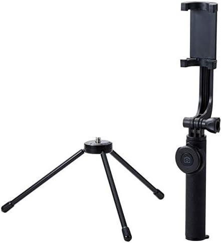 エレコム 自撮り棒 セルカ棒 Bluetooth リモコン付 三脚 43㎝ 【360°回転】 ブラック P-SSBTRBK