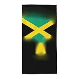 FGPkjh Toalla de baño suave y absorbente con estampado de mapa de Jamaica, toallas de secado rápido, playa, piscina, gimnasio, viajes, hogar, hotel, yoga