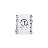 TELETIES - Tiny Spiral Hair Coils - For Kids & Super Thin Hair - Mini Phone Cord Ponytail Holder for Braid Ends - Strong Grip, No Rip, Water Resistant, No Crease - Tiny 5 pack - Party People