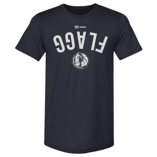 500 LEVEL Cooper Flagg Dallas Mavericks Invert Men's Premium T-Shirt (Tri Navy, Medium)