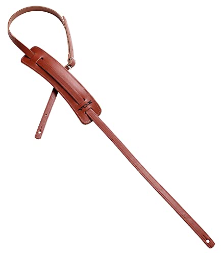 VOX MM25-WAL Sangle de guitare réglable en cuir style années 50 Noyer - Les Beatles, Paul McCartney, John Lennon, RIngo Starr, George Harrison VOX MM25-WAL Sangle de guitare réglable en cuir style années 50 Noyer – Image 3