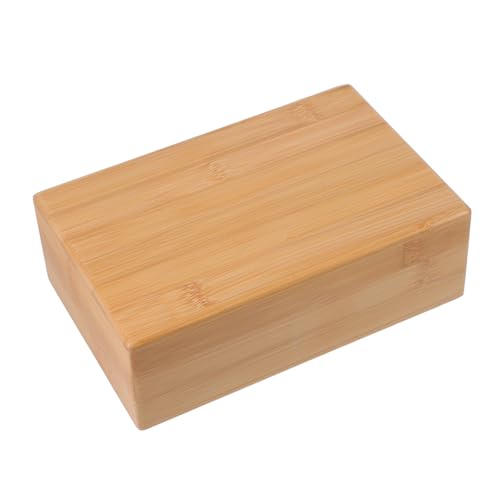 ibasenice 1PC Yoga Brick Durable Wooden Yoga Training Tool for Home Fitness Smooth Surface Portable Design and
