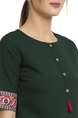 Image of ALC Creation Women's Crepe Printed A-Line Kurti
