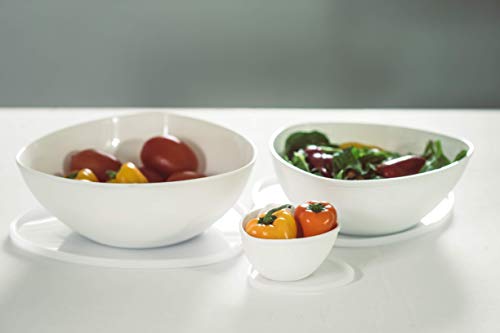 Conjunto 3 Saladeiras com Tp Essential-Bc Coza Branco