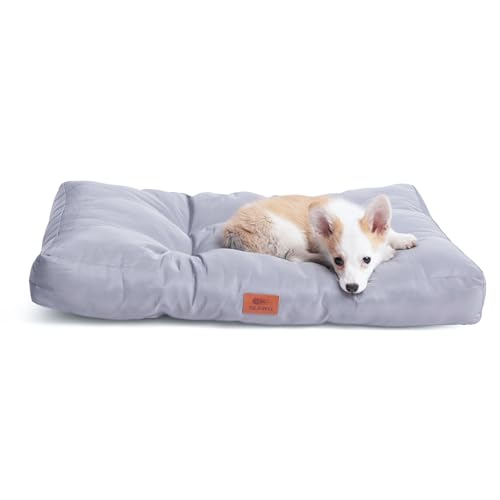 Orthopädisches Hundebett Kuschelbett Mit Memory-Schaum – Wasserdicht, Abnehmbarer Bezug, Für Alle Hunde (Größe S, Creme)
