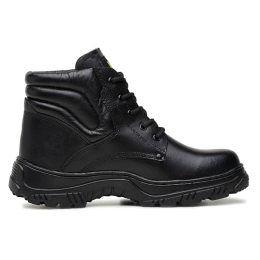 Bota Tática BPM Special II, Couro Semi-Cromo Hidrofugado Preto, Cano Médio, Solado Antiderrapante, Forro Napoly, Palmilha Anatômica, Uso Policial Militar (Preto, BR, Adulto, Numérico, 44)