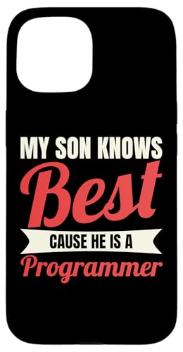 Programmer Son for a Developer Mom and a Coder Dad of a Dad �X�}�z�P�[�X iPhone 15 �p