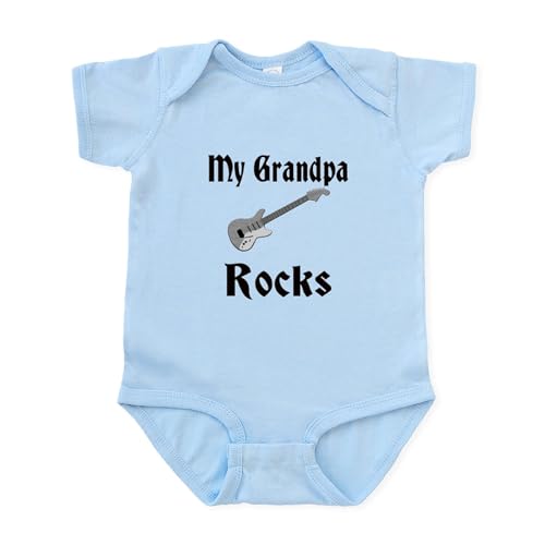 CafePress My Grandpa Rocks Infant Bodysuit Cute Infant Bodysuit Baby Romper