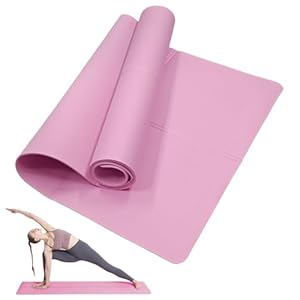 Classic Yoga Mat for Woman and Man, LULUWA Non Slip Portable 3mm Thick EVA Exercise Gym Mat for Fitness Yoga Pilates Workout Outdoor Camping Travelling