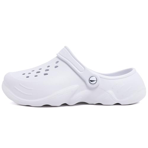 Image of Nautica Kids Clog Sandals - Slip-On Lightweight Water Shoes with Adjustable Heel Strap - Comfortable EVA Slip-Resistant Clogs for Boys & Girls - Toddler & Youth Sizes